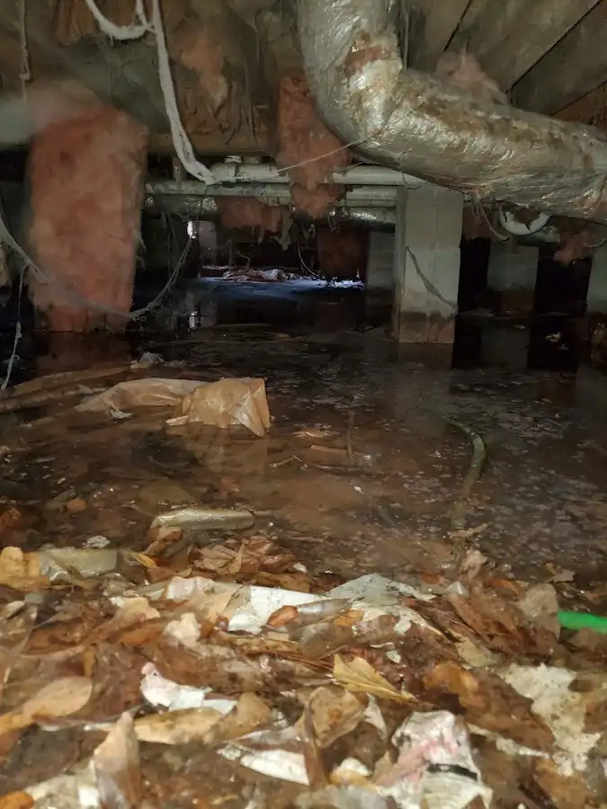 Crawl space flood assessment for Commercial Water Damage Restoration in Lone Grove