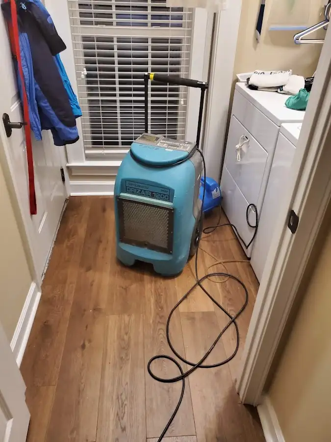 Commercial dehumidifier deployed for Flood Damage Cleanup in Lone Grove
